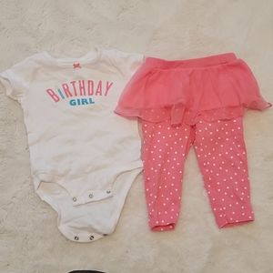 Baby Girl Carter's 2-Piece Birthday Girl Bodysuit & Tutu Pant Set